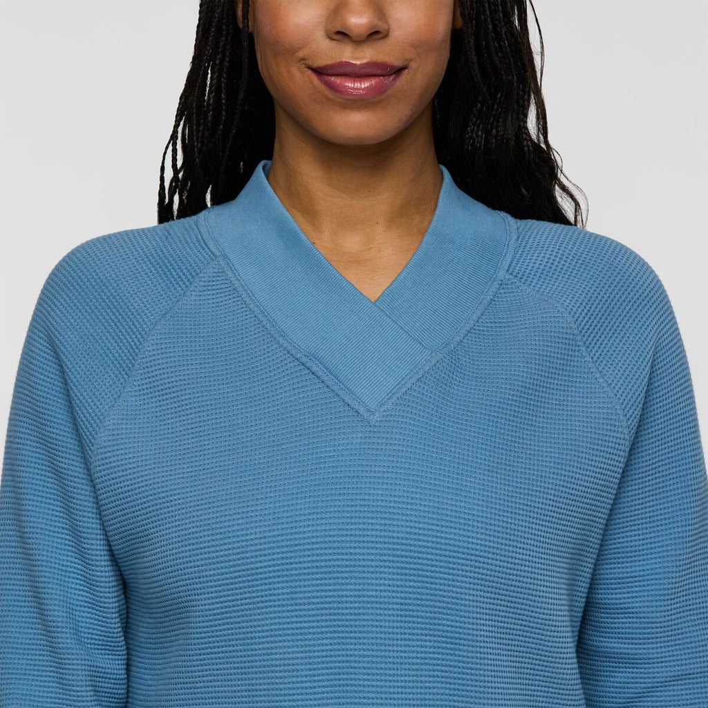 Atajo Long-Sleeve Waffle V-Neck - Women's